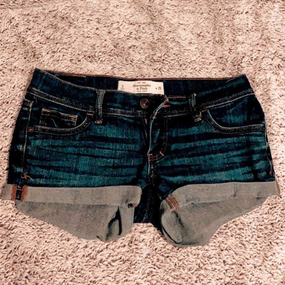 abercrombie & fitch jean shorts